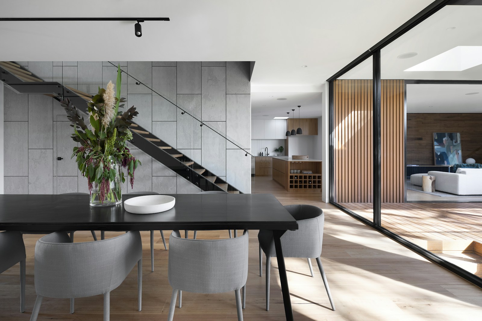 Refined contemporary residence interior